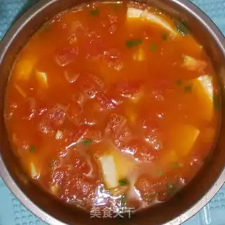 Make Tomato tofu soup step 7