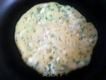 Make Black sesame onion pancakes step 5