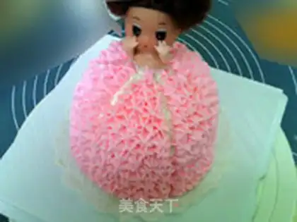 Make Pink little princess step 17
