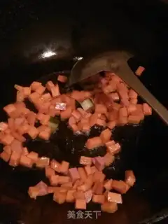 Make cucumber carrotd rice step 1