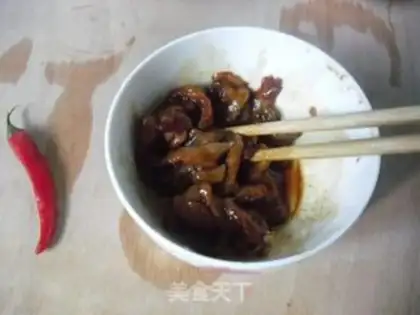 Make White-mucked meat step 2