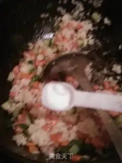 Make cucumber carrotd rice step 4