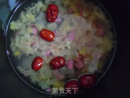 Make Purple potato silver ear soup step 4