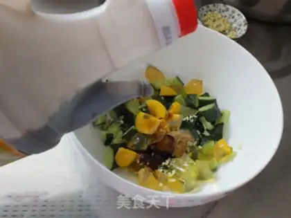 Make The cucumber turns into eggs step 5