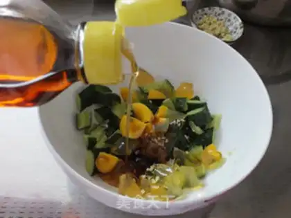 Make The cucumber turns into eggs step 6