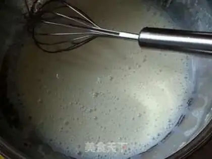Make Caramel cheese pudding step 2