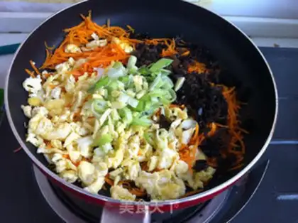 Make Carrots and eggcakes step 6