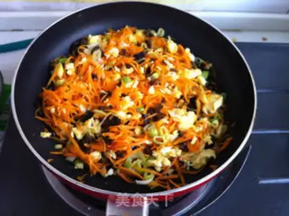 Make Carrots and eggcakes step 7