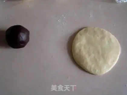 Make Red bean yolk step 4