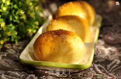 Make Red bean yolk step 8