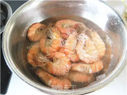 Make Cray shrimp mustard salad juice step 5