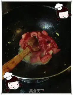 Make Pigeon egg fried tomatoes step 5