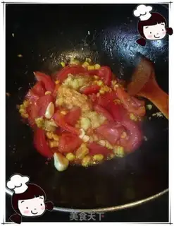 Make Pigeon egg fried tomatoes step 6