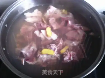 Make Potato chop soup step 1