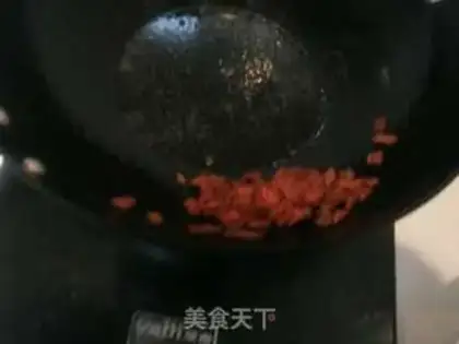 Make Five color bacon fried rice step 2