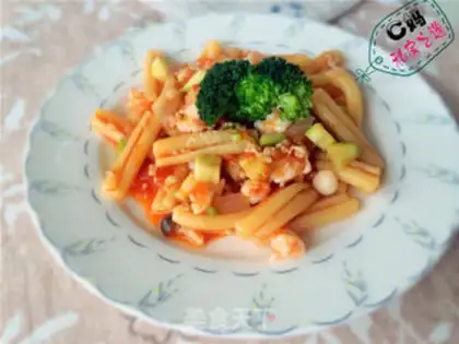 Make Cheese and shrimp pasta step 2