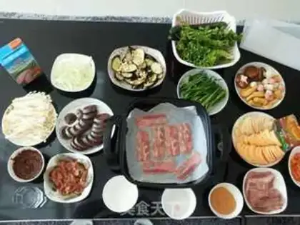 Make Korean family barbecue step 19