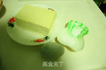 Make Pine omelet tofu step 0