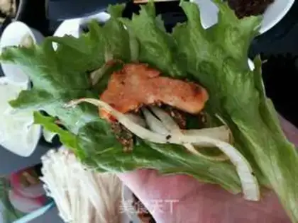 Make Korean family barbecue step 21