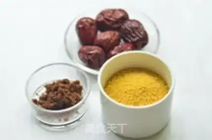 Make Red sugar rice congee step 0