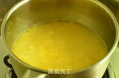 Make Red sugar rice congee step 3