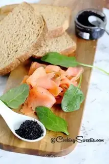 Make Caviar salmon step 0