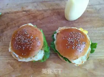 Make Egg salad burger step 12
