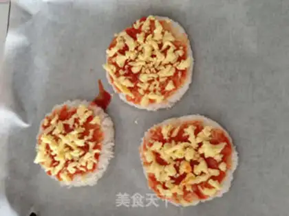 Make Three-swiss rice pizzeria step 5