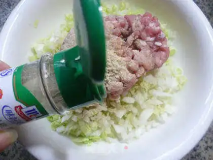 Make Pork dumplings step 7