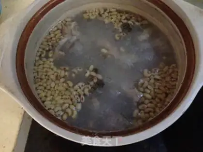 Make Bones, soybeans, abalone soup step 5