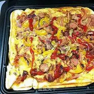 Make Homemade square pizza step 25