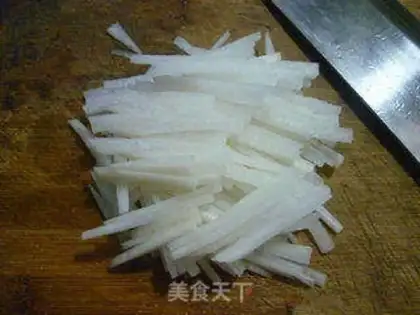 Make Snow gravy radish step 1