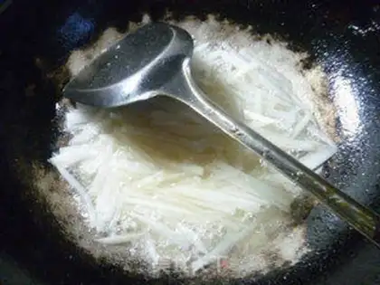 Make Snow gravy radish step 7