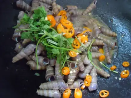 Make Hot snails step 9