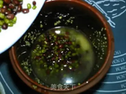 Make Red and green rice porridge step 4