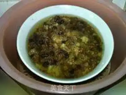 Make Red and green rice porridge step 8