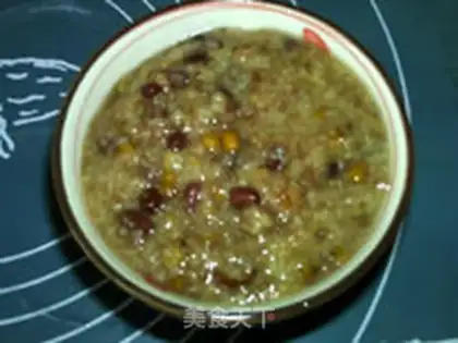 Make Red and green rice porridge step 9