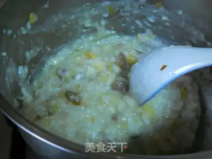 Make Beef egg porridge step 4