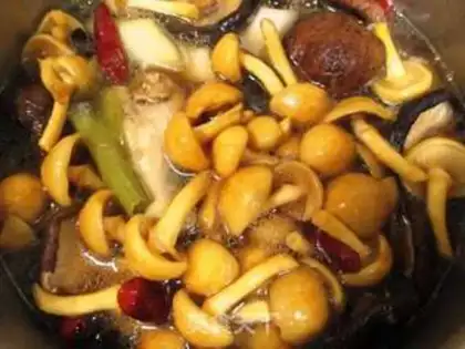Make Chicken stew mushrooms step 3