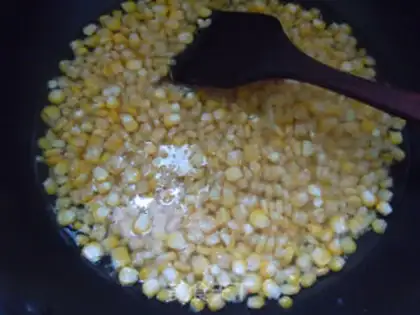 Make Corn pie step 1