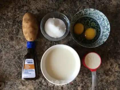 Make Potato pudding step 0