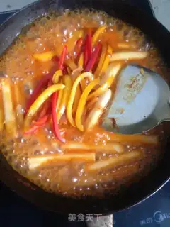 Make Hot fried rice cake step 6