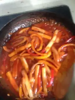 Make Hot fried rice cake step 7