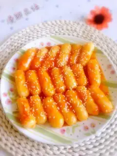 Make Hot fried rice cake step 10