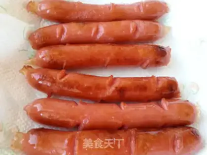 Make Gold buns of sausage step 8