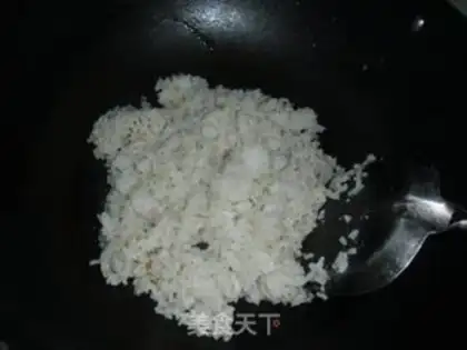 Make Dry eggnog fried rice step 6