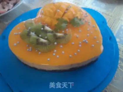 Make Mango cheesecake step 16