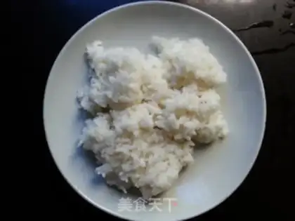 Make Ham and rice step 2