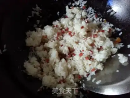 Make Ham and rice step 4