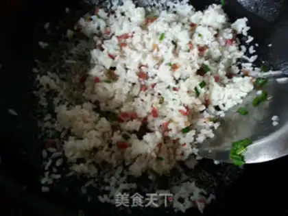 Make Ham and rice step 5